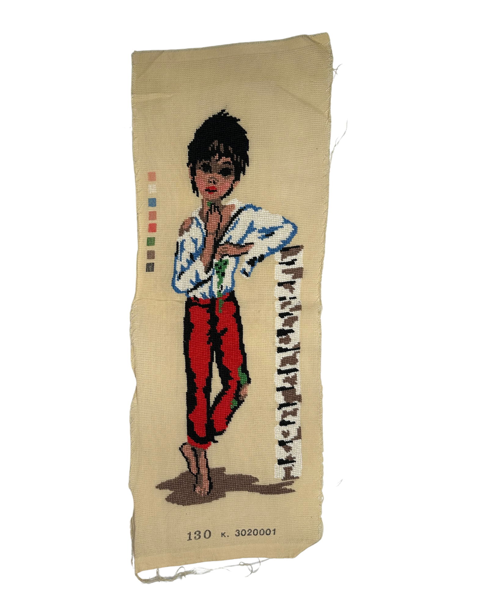 Έτοιμο Χειροποίητο Vintage Κέντημα – Αγόρι & Κορίτσι ✨ - Image 5