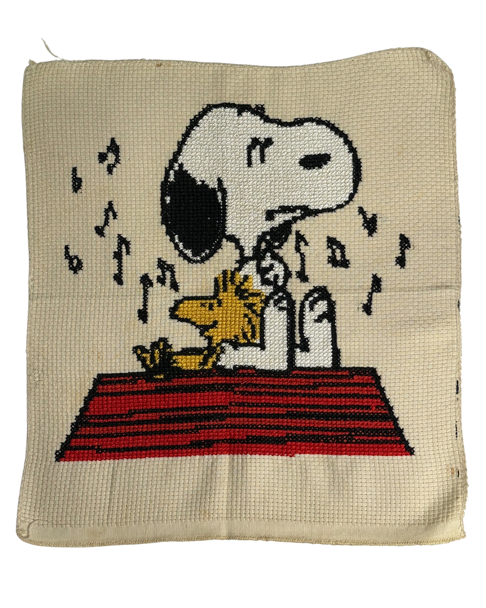 Έτοιμο Χειροποίητο Vintage Κέντημα – Snoopy ✨