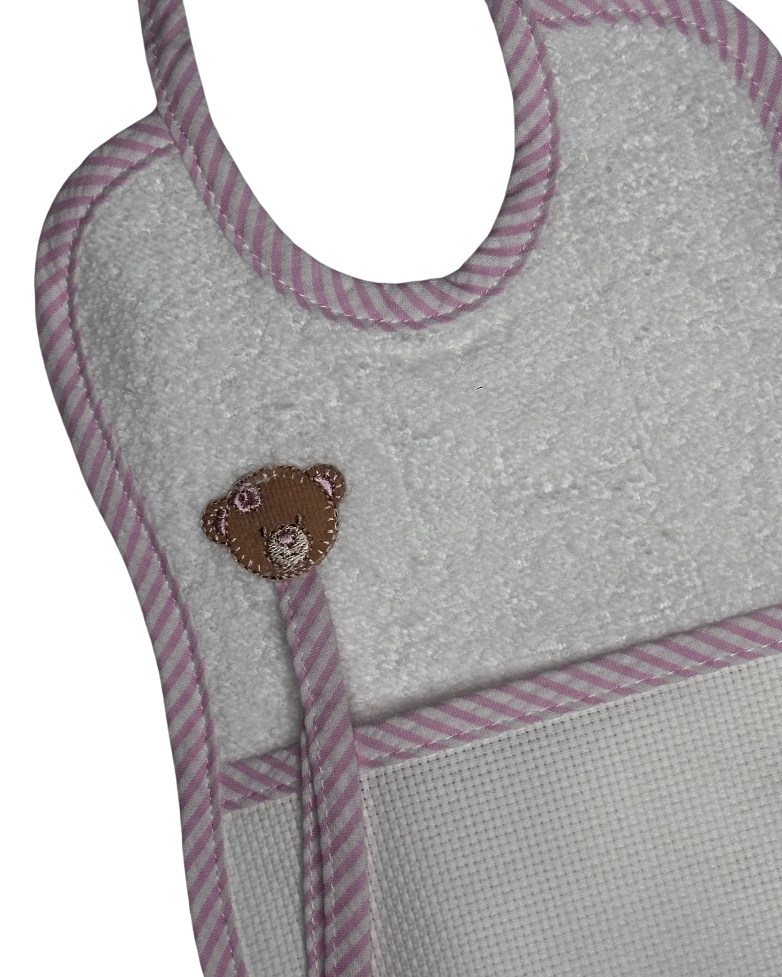 Σαλιάρα με Άγκιστρο για Πιπίλα & Φάσα για Κέντημα – Εξατομικευμένο Σχέδιο 🧸✨