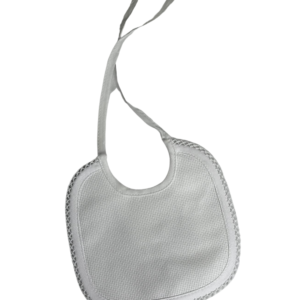 Σαλιάρα Ολόλευκη με Φάσα για Κέντημα – Εξατομικευμένο Σχέδιο 🪡✨