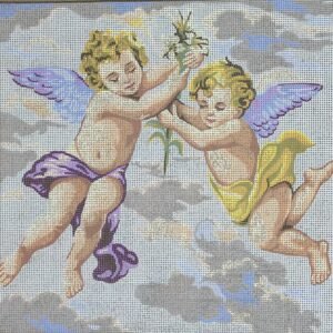 Χειροποίητο Κέντημα με Σχέδιο "Αγγελάκια" – Με Δυνατότητα Μεταποίησης ✨