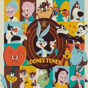 Χειροποίητο Κέντημα με Σχέδιο "Looney Tunes" – Με Δυνατότητα Μεταποίησης ✨