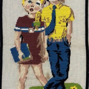 Έτοιμο Χειροποίητο Vintage Κέντημα  – Παιδάκια ✨