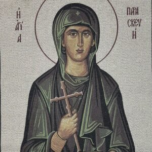 Χειροποίητο Κέντημα "Αγία Παρασκευή" – Μία Θρησκευτική Δημιουργία που Εμπνέει Πίστη και Σεβασμό ✨