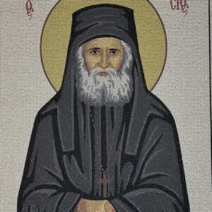 Χειροποίητο Κέντημα "Άγιος Παΐσιος" – Μία Θρησκευτική Δημιουργία που Εμπνέει Πίστη και Σεβασμό ✨