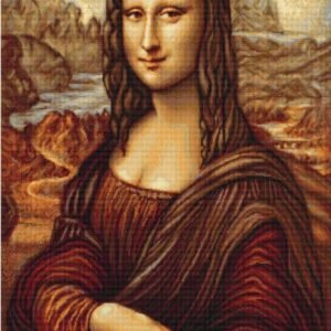 Χειροποίητο Κέντημα με Σχέδιο "Mona Lisa" – Με Δυνατότητα Μεταποίησης ✨