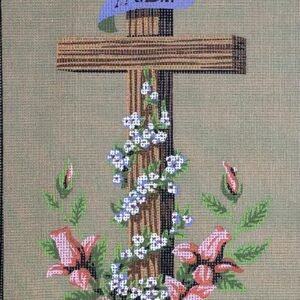 Χειροποίητο Κέντημα "Σταυρός" – Μία Θρησκευτική Δημιουργία που Εμπνέει Πίστη και Σεβασμό ✨