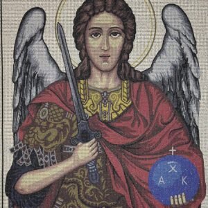 Χειροποίητο Κέντημα "Αρχάγγελος Μιχαήλ" – Μία Θρησκευτική Δημιουργία που Εμπνέει Πίστη και Σεβασμό ✨