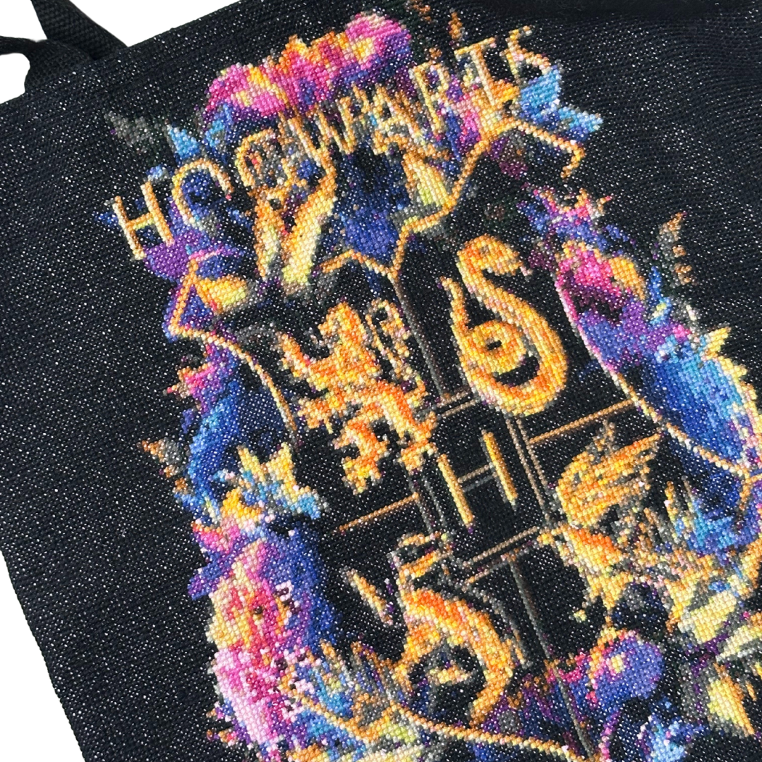 Χειροποίητο Κέντημα με Σχέδιο “Houses of Hogwarts” – Με Δυνατότητα Μεταποίησης ✨