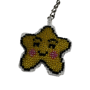 Χειροποίητο Κεντημένο Μπρελόκ "Αστεράκι"