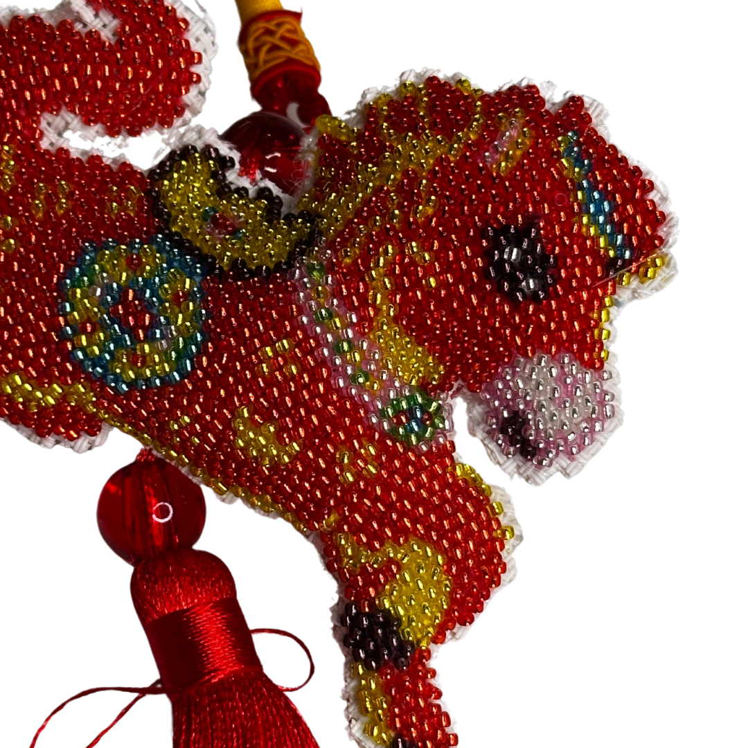 Χειροποίητο Κεντημένο Κρεμαστό Διακοσμητικό / Μπρελόκ “Αλογάκι”