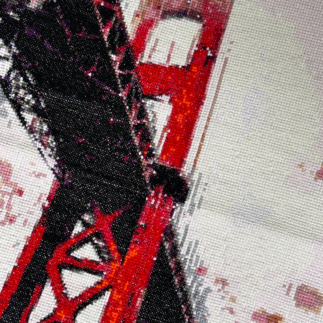 Έτοιμο Χειροποίητο Κέντημα με Σχέδιο “Golden Gate Bridge” – Με δυνατότητα Μεταποίησης ✨