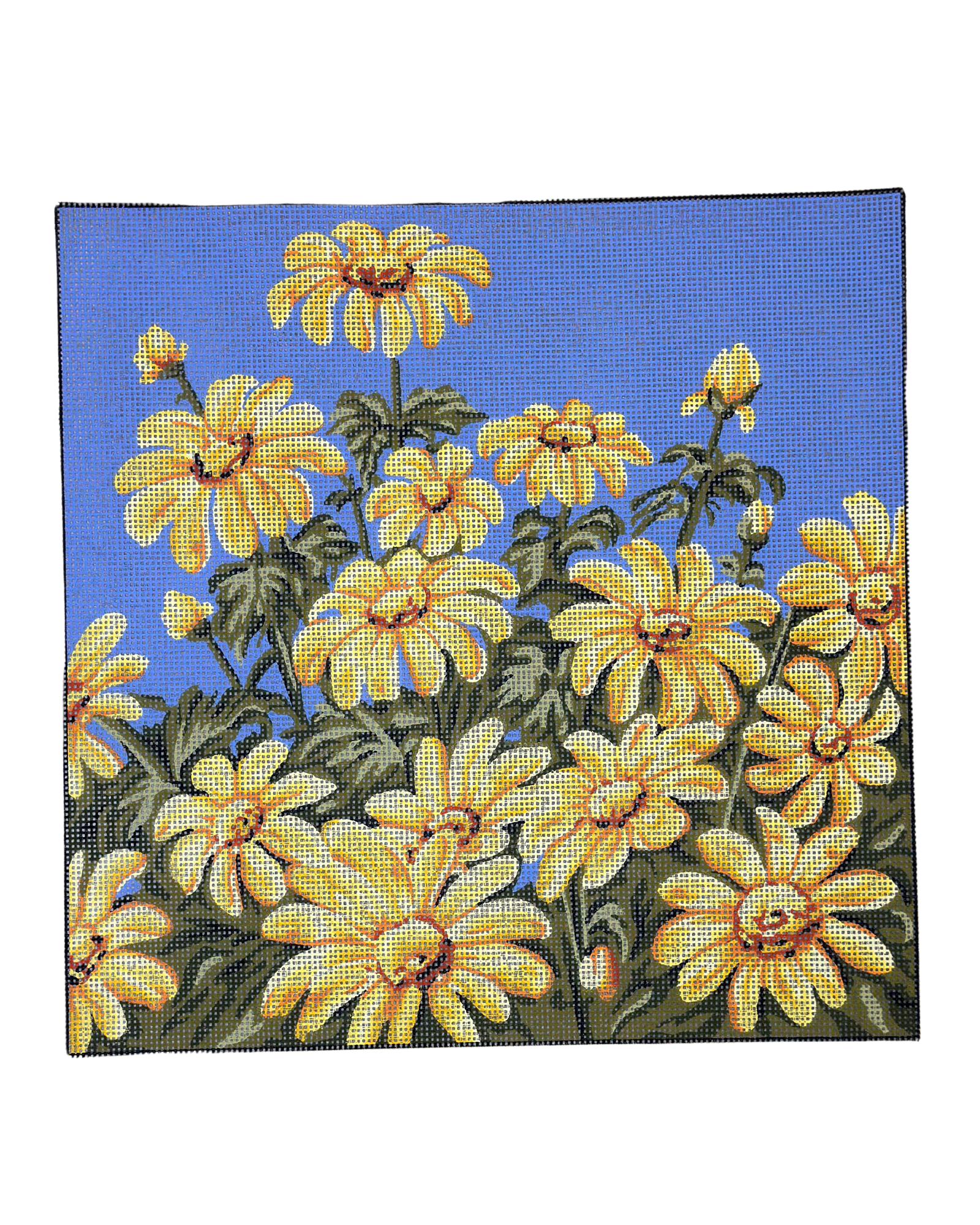 Χειροποίητο Κέντημα με Σχέδιο “Κίτρινες Μαργαρίτες” – Με Δυνατότητα Μεταποίησης ✨