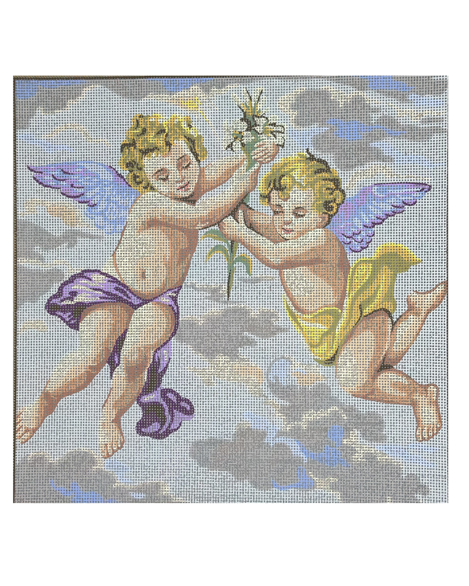 Χειροποίητο Κέντημα με Σχέδιο “Αγγελάκια” – Με Δυνατότητα Μεταποίησης ✨