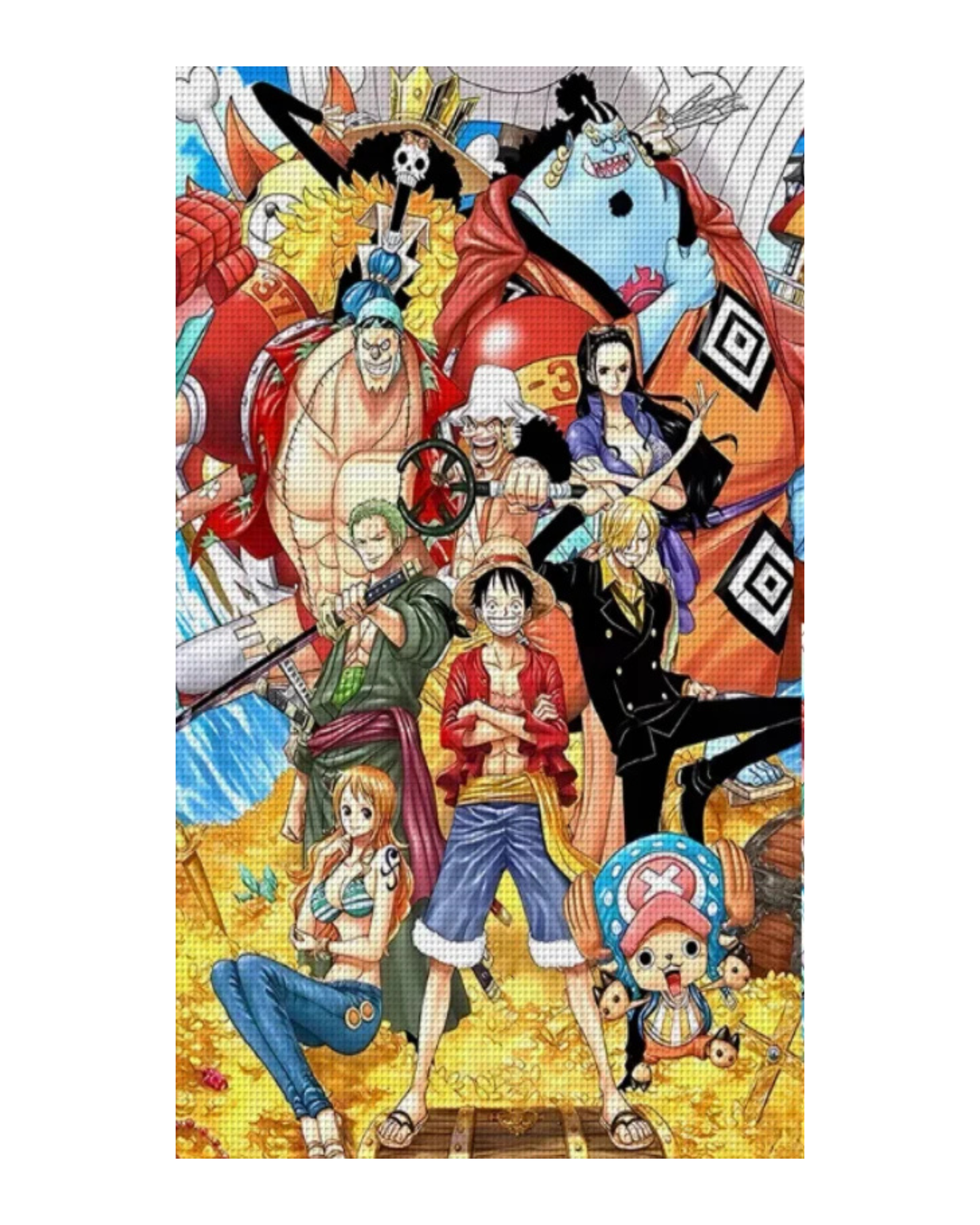 Χειροποίητο Κέντημα με Σχέδιο “One Piece Family” – Με Δυνατότητα Μεταποίησης ✨
