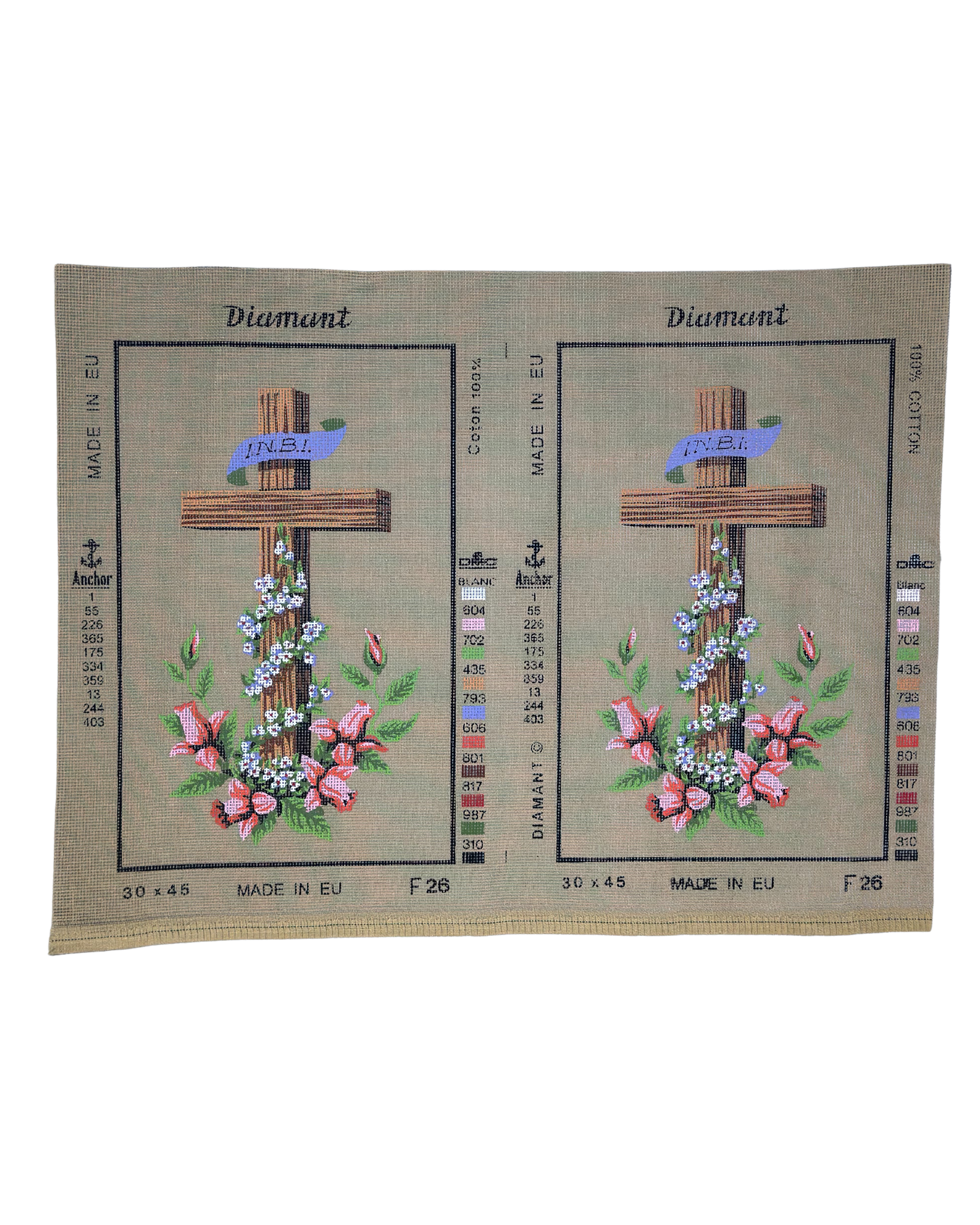 Χειροποίητο Κέντημα “Σταυρός” – Μία Θρησκευτική Δημιουργία που Εμπνέει Πίστη και Σεβασμό ✨