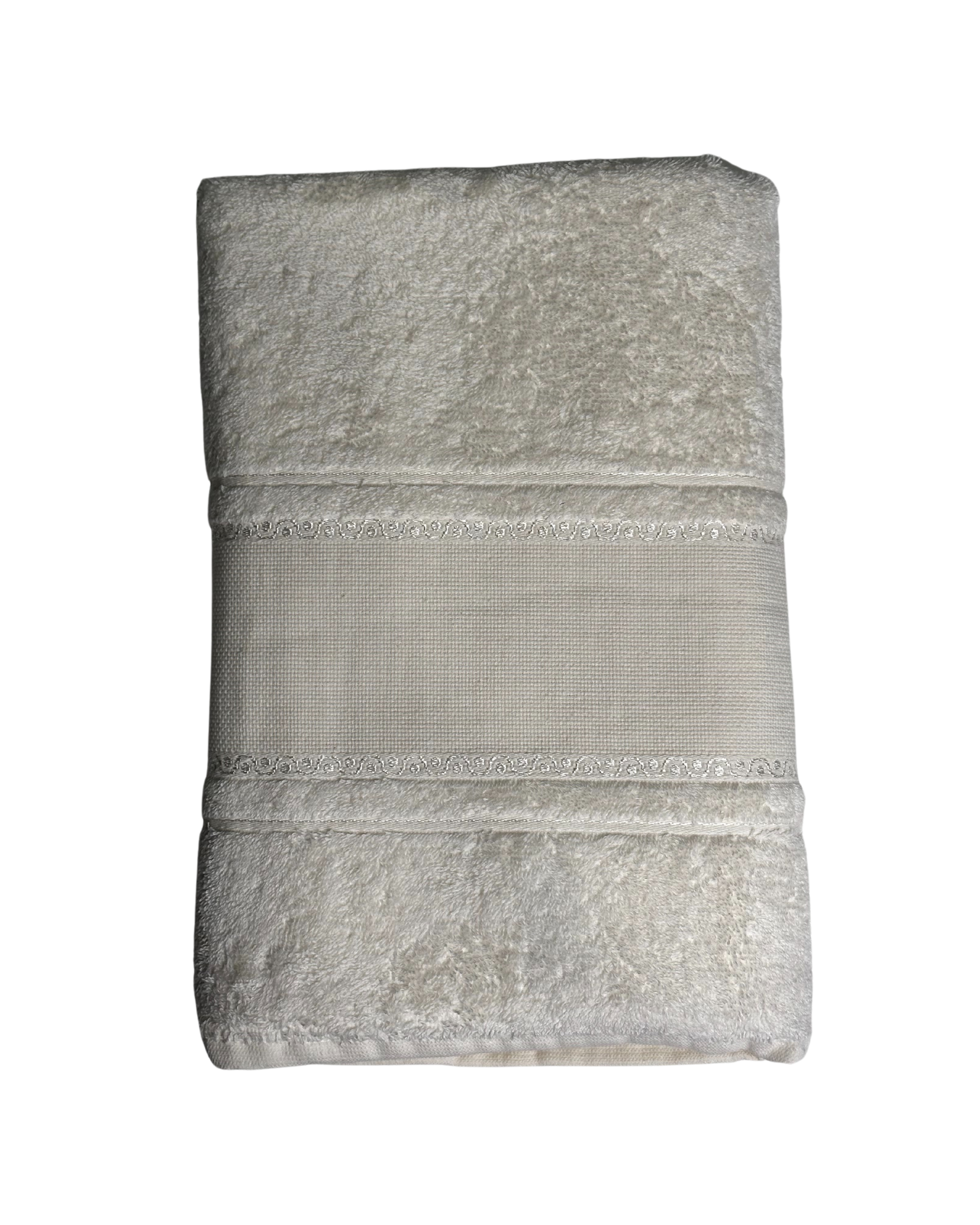 Πετσέτα Εκρού με Φάσα για Κέντημα – Εξατομικευμένο Σχέδιο 🪡🧵✨