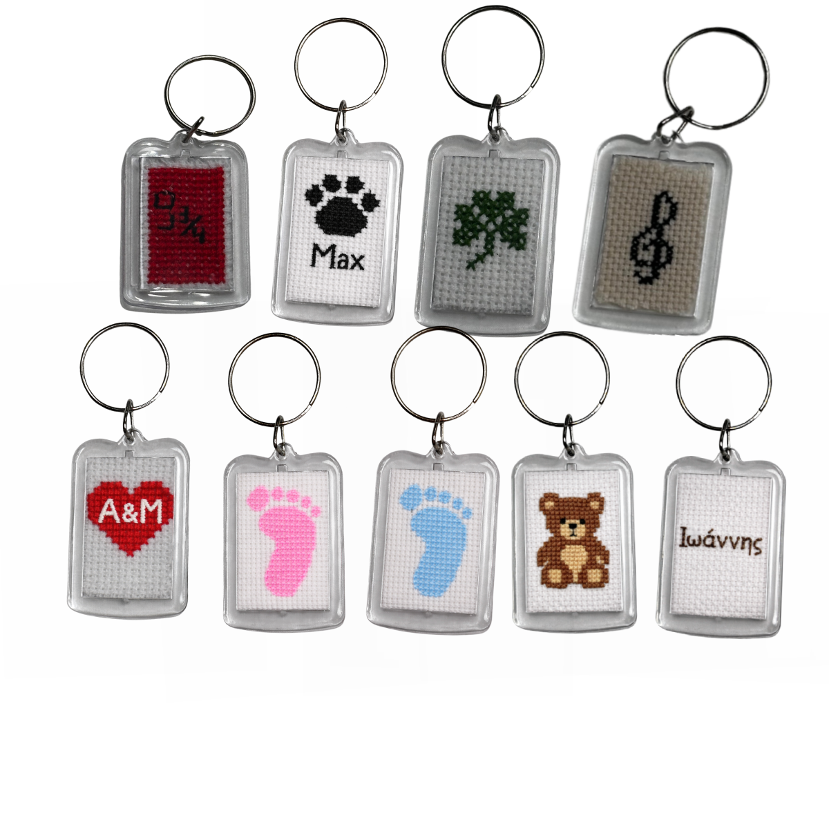 Ακρυλικό Μπρελόκ με Χειροποίητο Εξατομικευμένο Κέντημα - Image 6