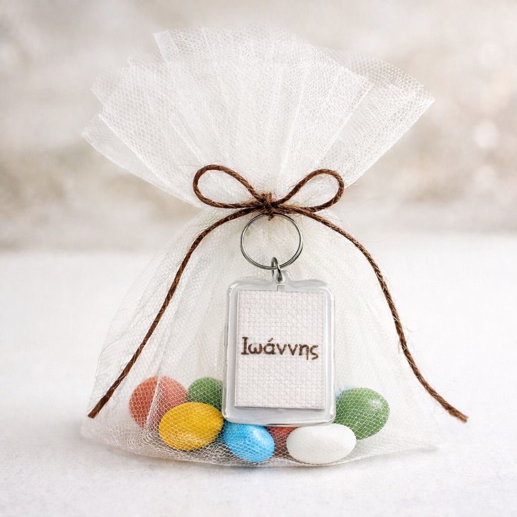 Ακρυλικό Μπρελόκ με Χειροποίητο Εξατομικευμένο Κέντημα - Image 8