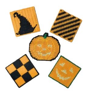 Custom Χειροποίητα Κεντημένα Κόστερ – Halloween Edition 🕸🎃✨