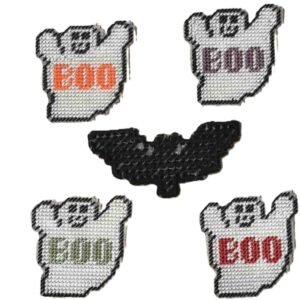 Custom Χειροποίητο Κεντημένο Μαγνητάκι – Halloween Edition 🕸🎃✨