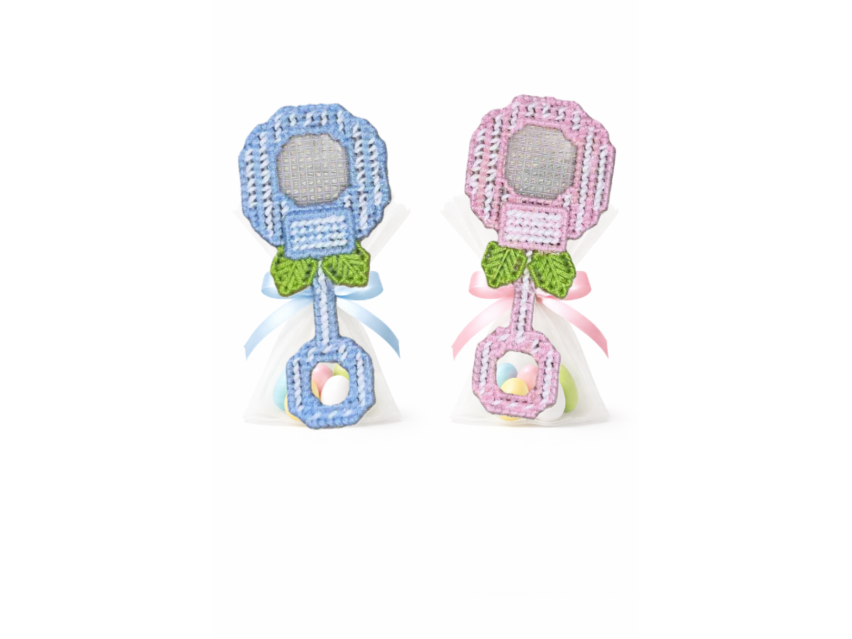 Κεντημένη κορνίζα βάπτισης